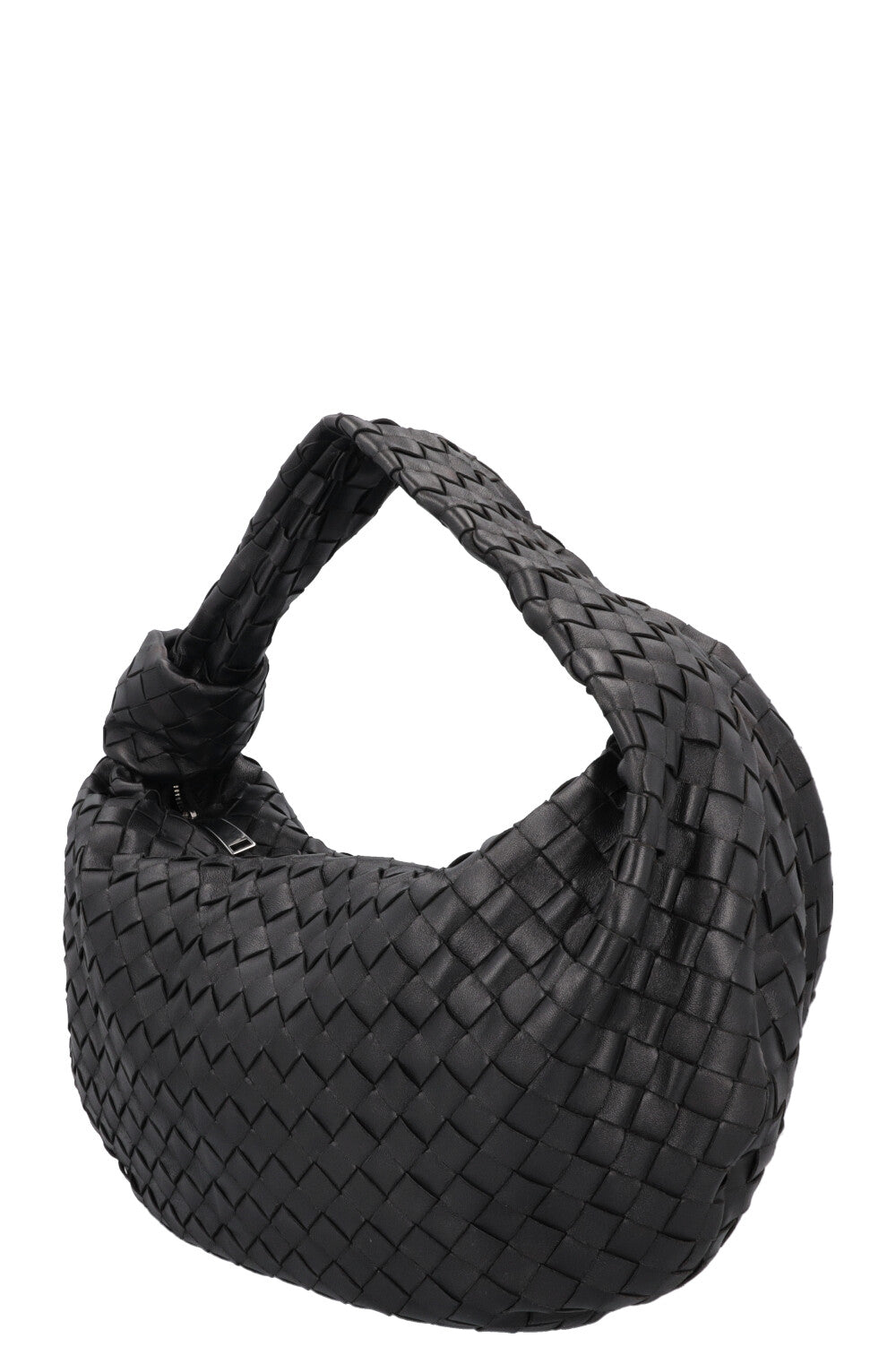 BOTTEGA VENETA Small Jodie Knot Bag Intrecciato Black