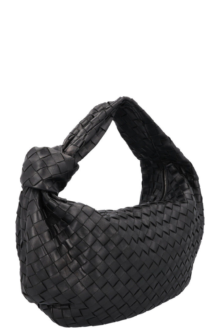 BOTTEGA VENETA Small Jodie Knot Bag Intrecciato Black