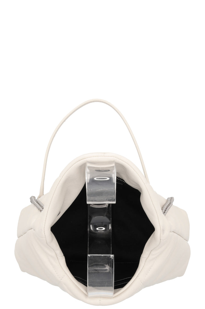 SAINT LAURENT Toy Puffer Crossbody Bag Blanc Vintage