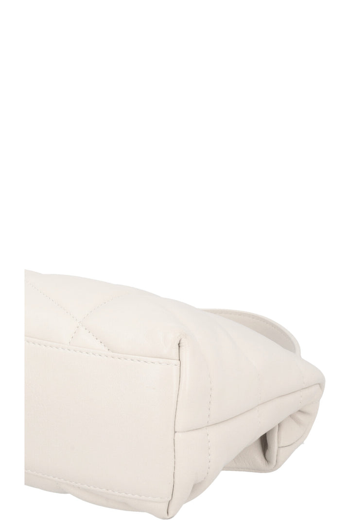 SAINT LAURENT Toy Puffer Crossbody Bag Blanc Vintage