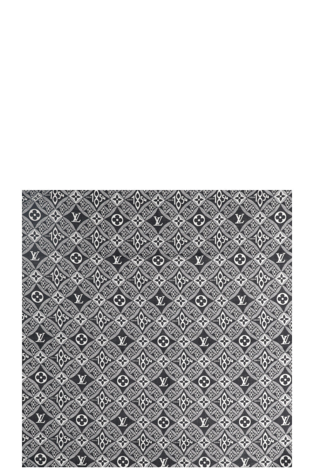 LOUIS VUITTON Since 1854 Scarf Black White