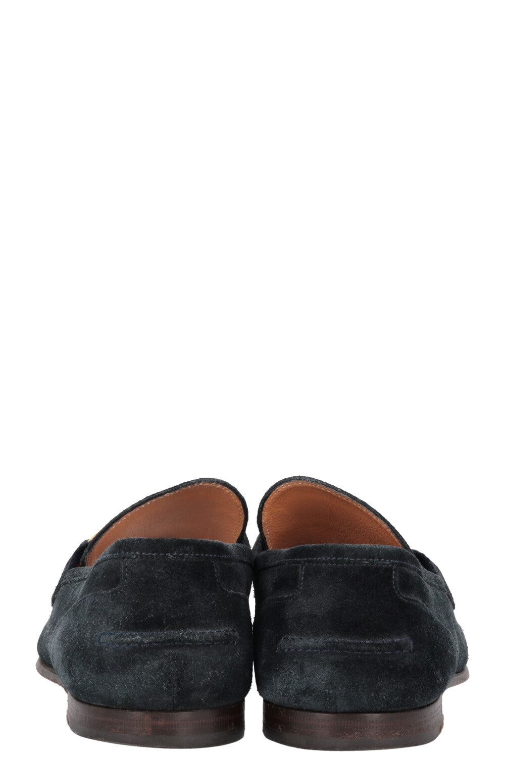 GUCCI Horsebit Loafers Navy Suede