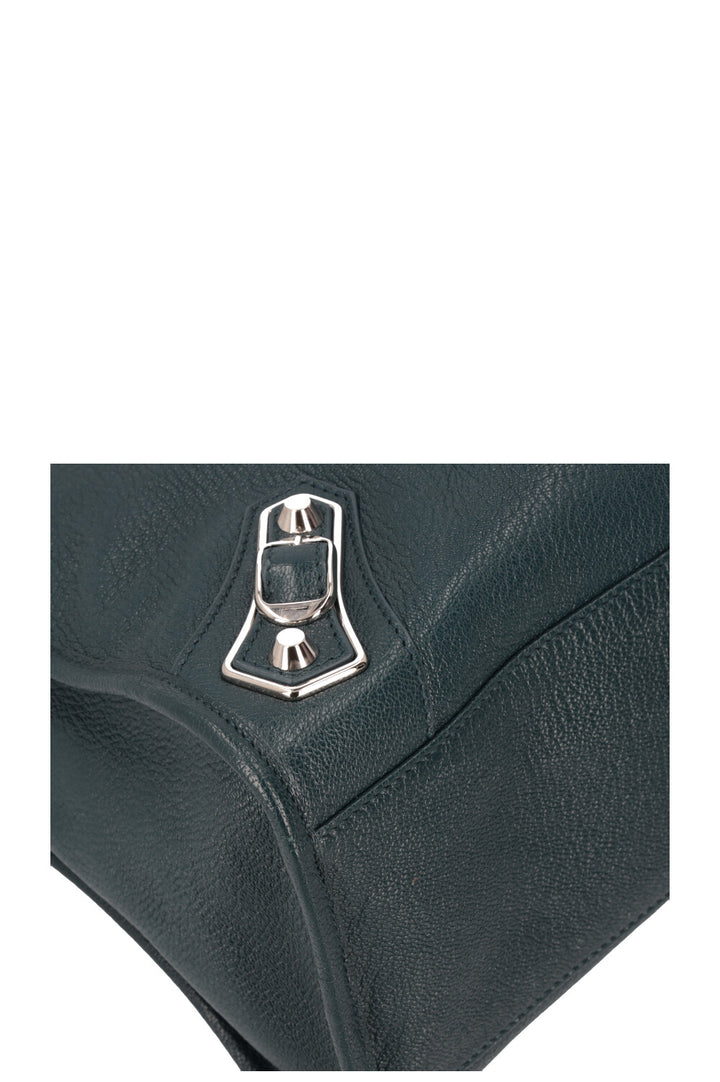 BALENCIAGA Medium Le City Crossbody Bag Petrol