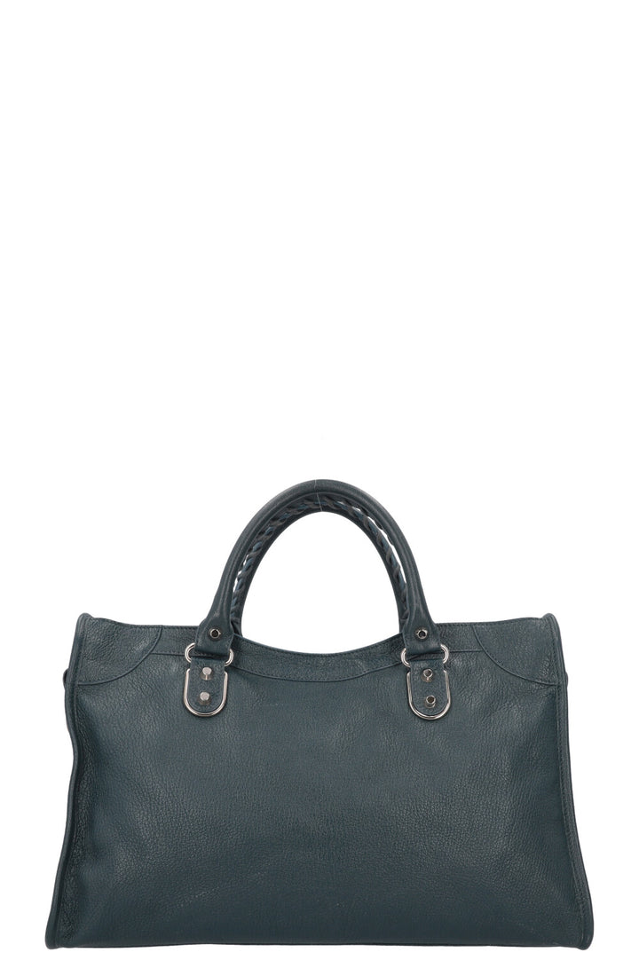 BALENCIAGA Medium Le City Crossbody Bag Petrol