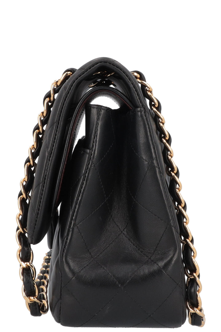 CHANEL Jumbo Double Flap Crossbody Bag Lambskin Black