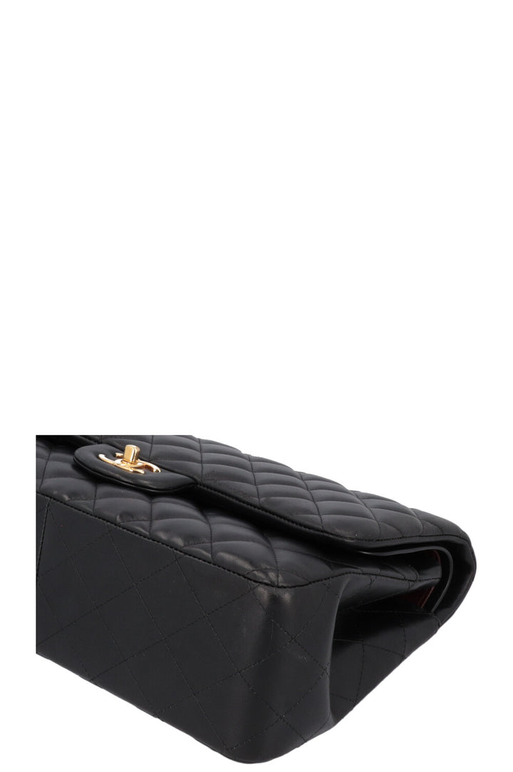 CHANEL Jumbo Double Flap Crossbody Bag Lambskin Black