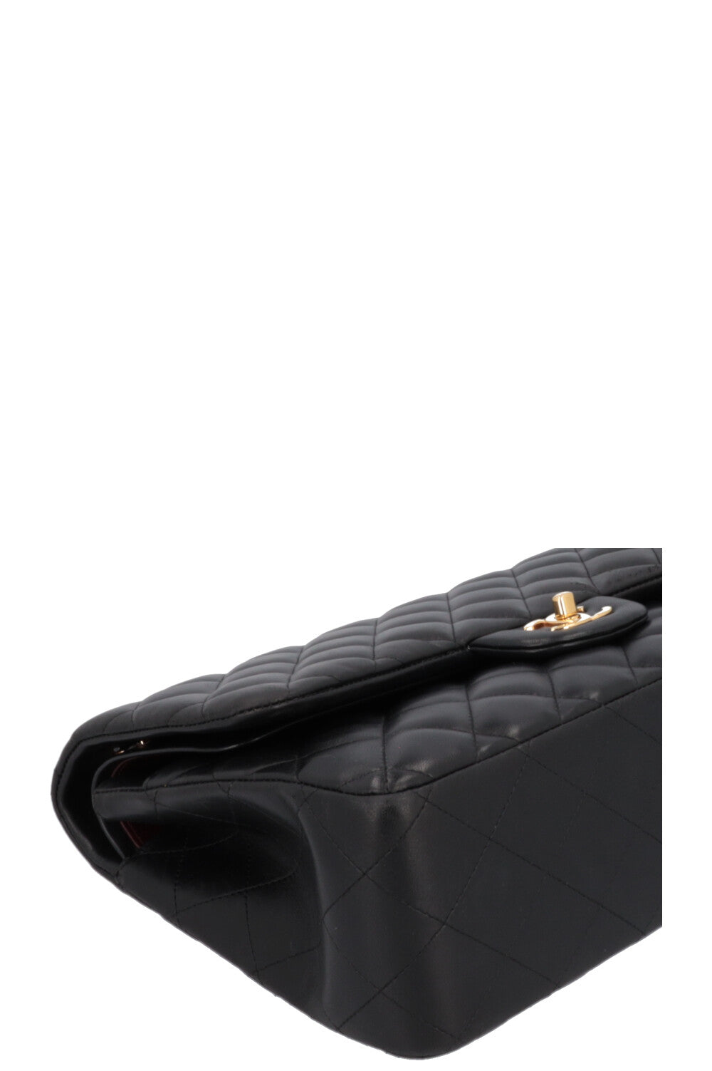 CHANEL Jumbo Double Flap Crossbody Bag Lambskin Black