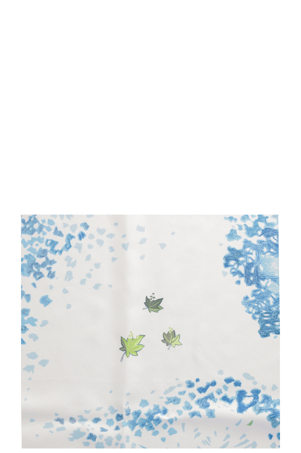 HERMÈS Trois Feuilles 90 Scarf White