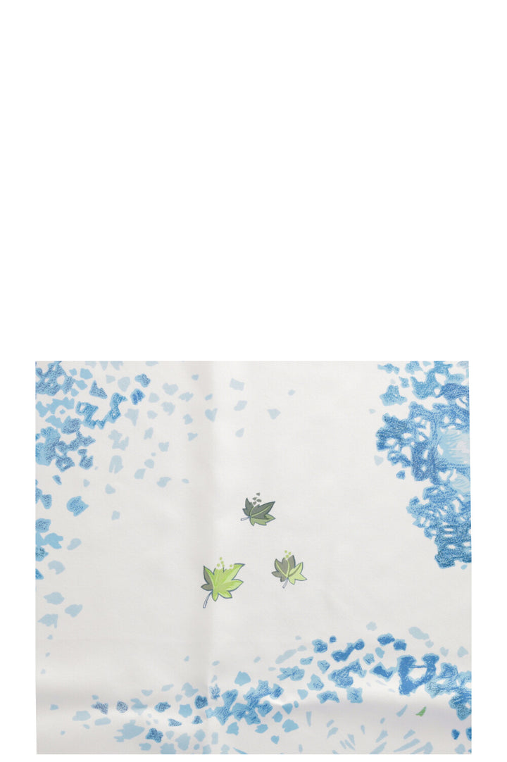 HERMÈS Trois Feuilles 90 Scarf White