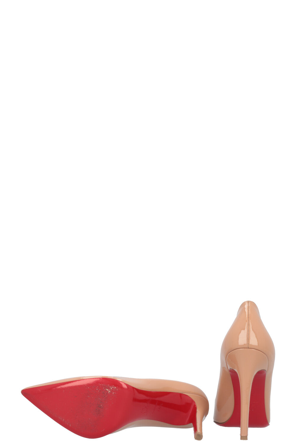 CHRISTIAN LOUBOUTIN Pigalle Heels Patent Beige – REAWAKE