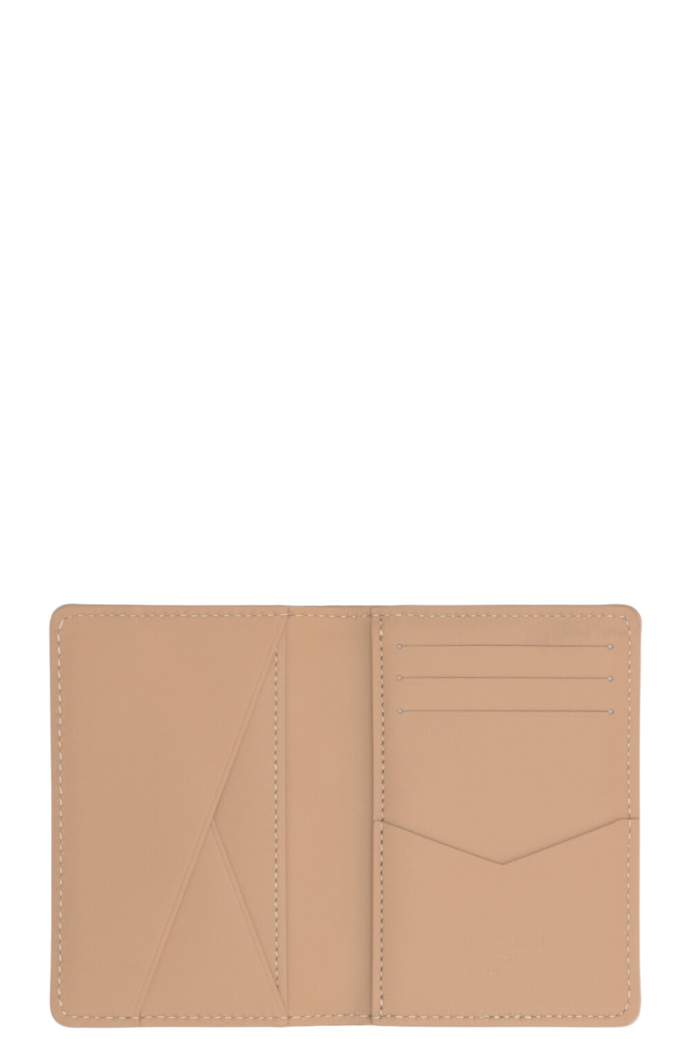 LOUIS VUITTON LV Pocket Organizer Beige Leather