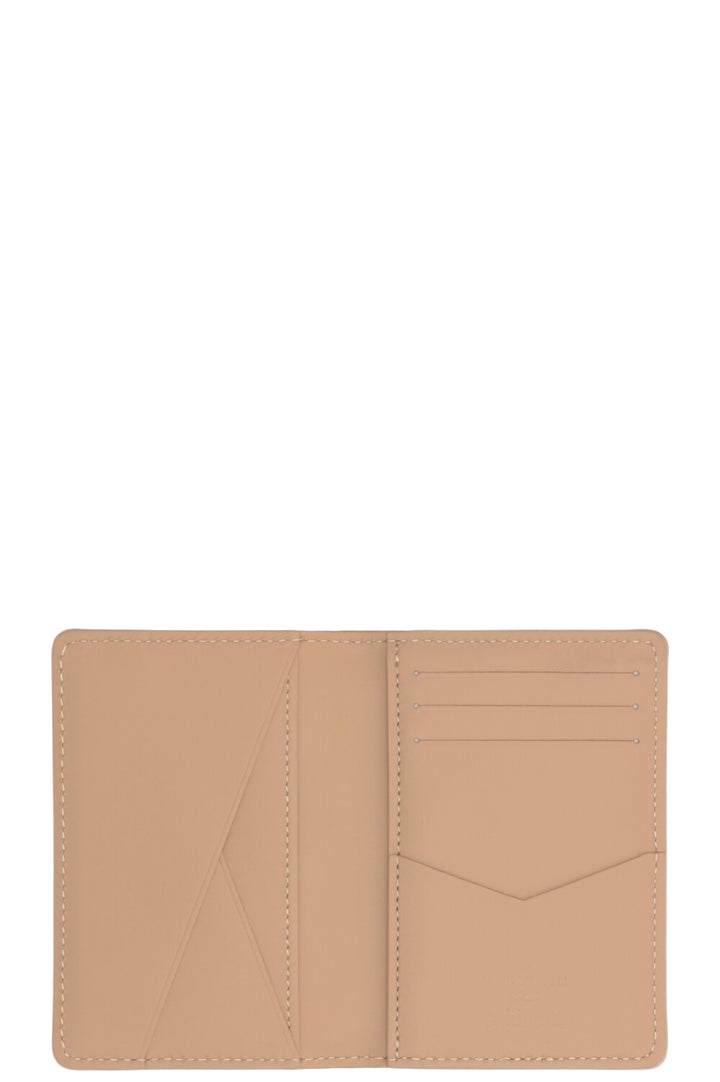 LOUIS VUITTON LV Pocket Organizer Beige Leather