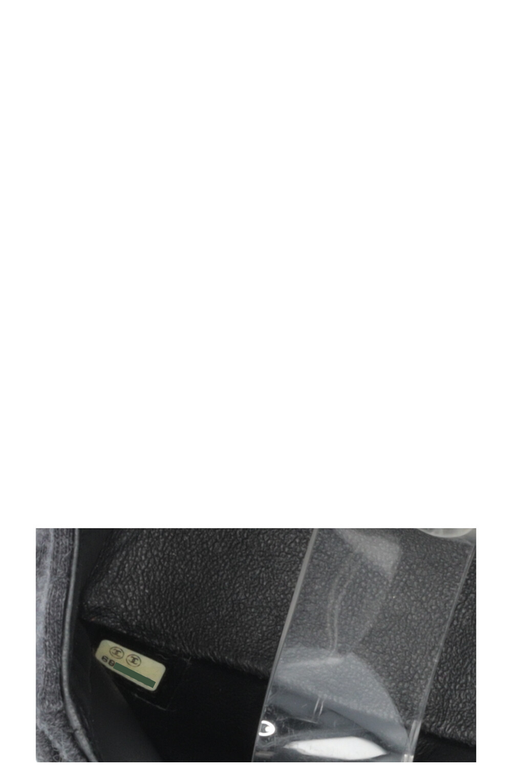 CHANEL Small Double Flap Jersey Dark Grey