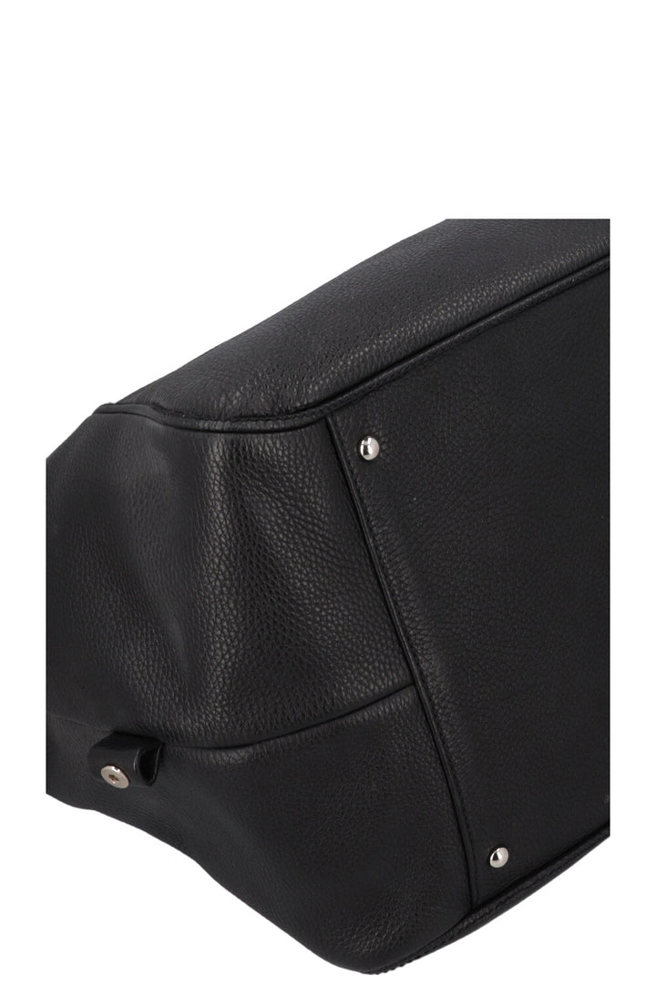 CHANEL Lax Tassel Bag Leather Black