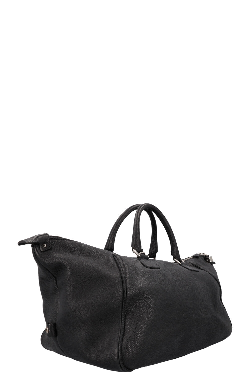 CHANEL Lax Tassel Bag Leather Black