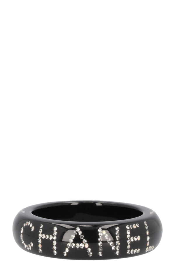 CHANEL 2003 Logo Bracelet Black
