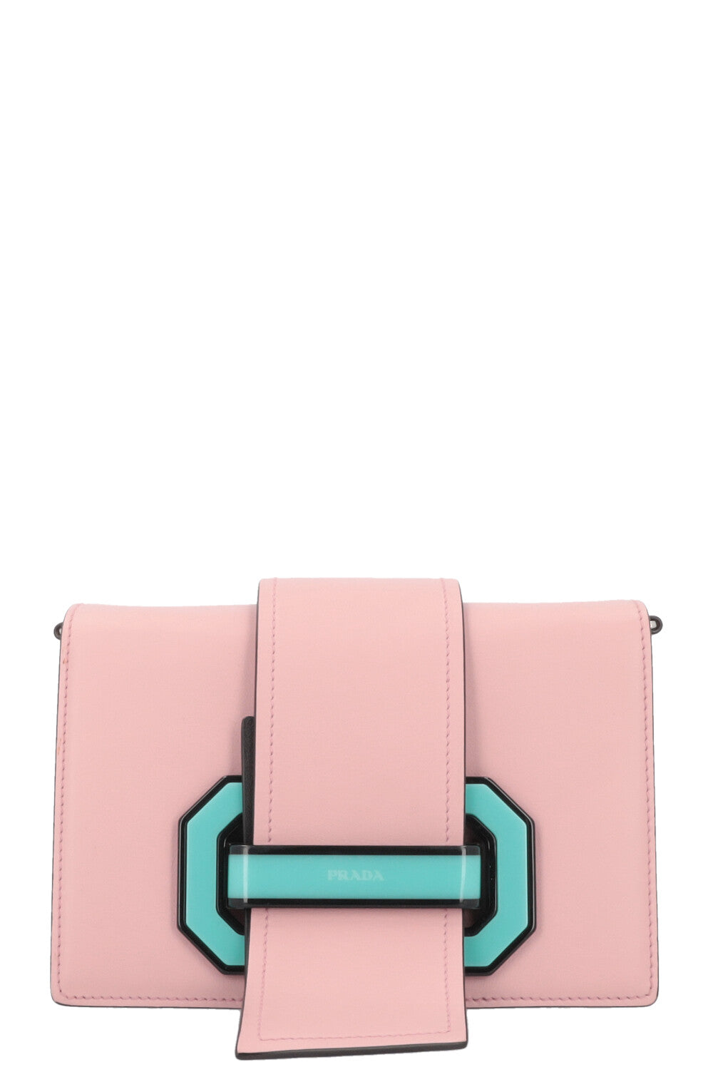 PRADA Calf Plex Ribbon Bag Dusty Rose