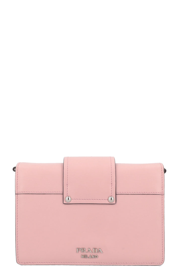 PRADA Calf Plex Ribbon Bag Dusty Rose