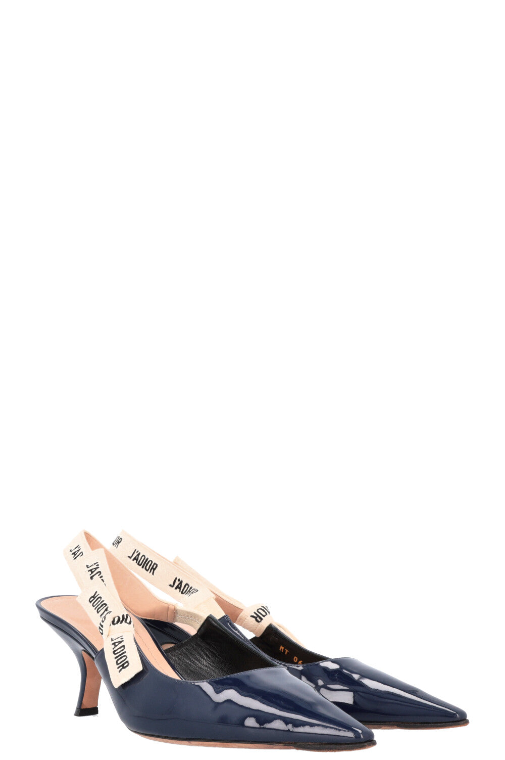 CHRISTIAN DIOR J'Adior Kittenheels Patent Blue
