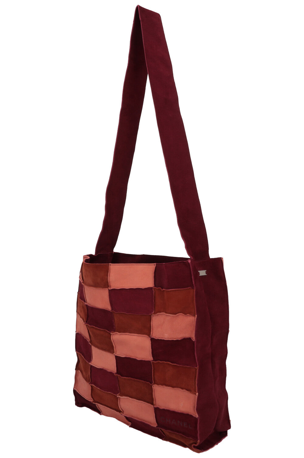 CHANEL Patchwork Tote Bag Suede Brown Bordeaux – REAWAKE