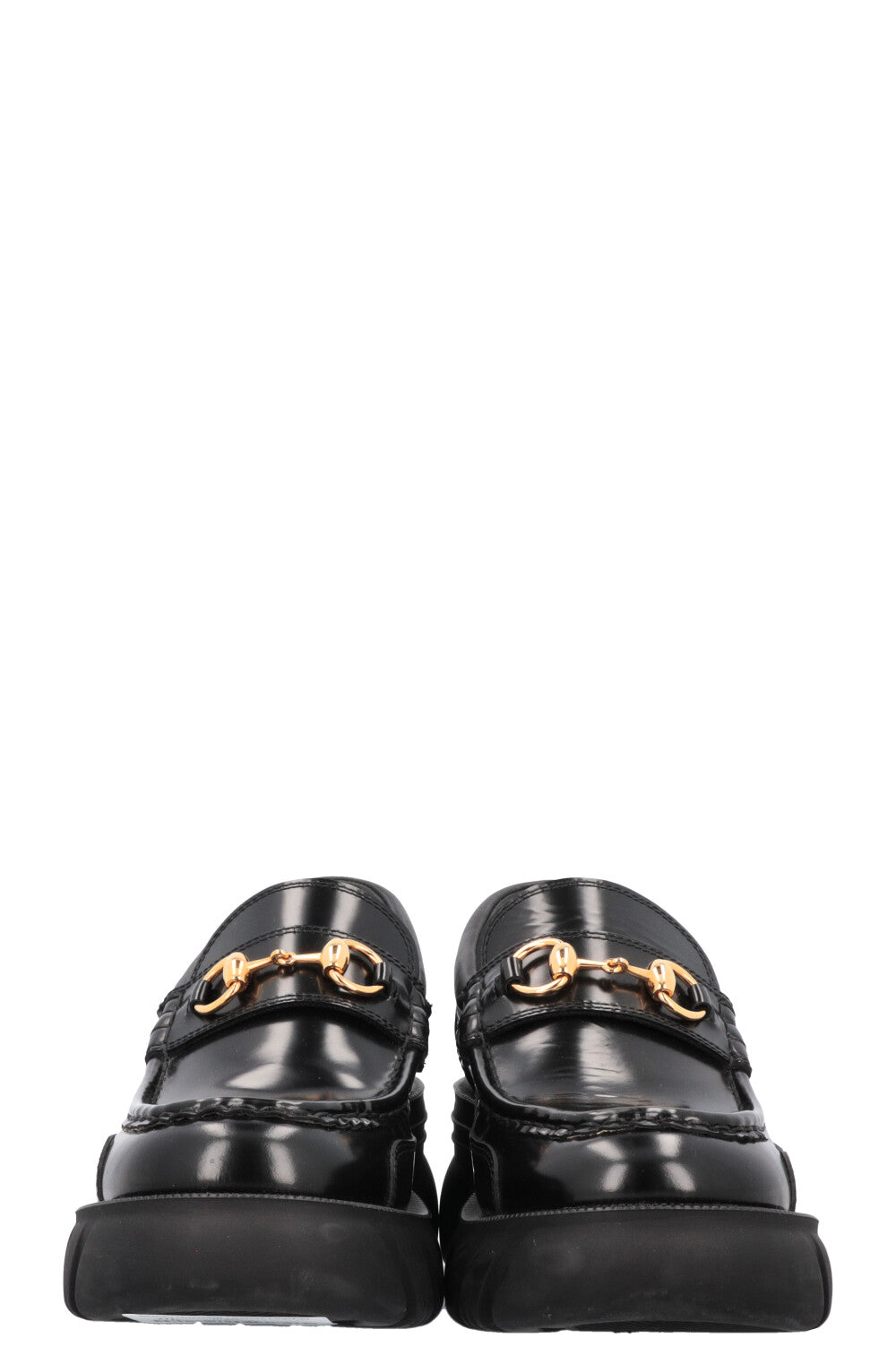 GUCCI Horsebit Loafers Leather Black