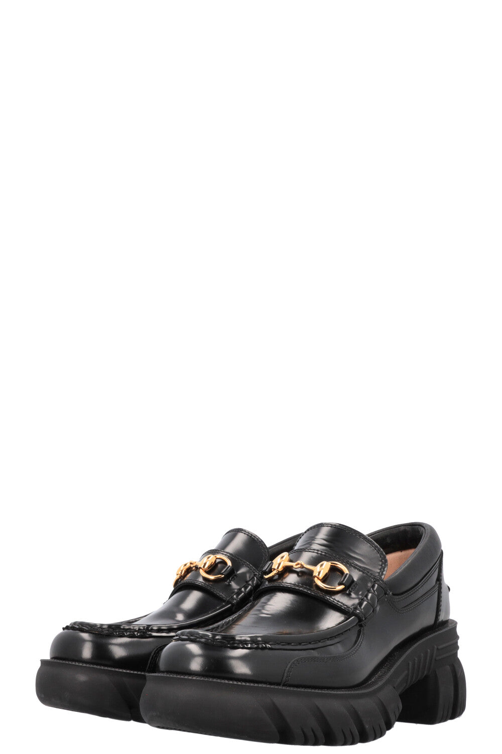 GUCCI Horsebit Loafers Leather Black