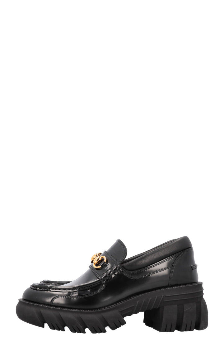 GUCCI Horsebit Loafers Leather Black
