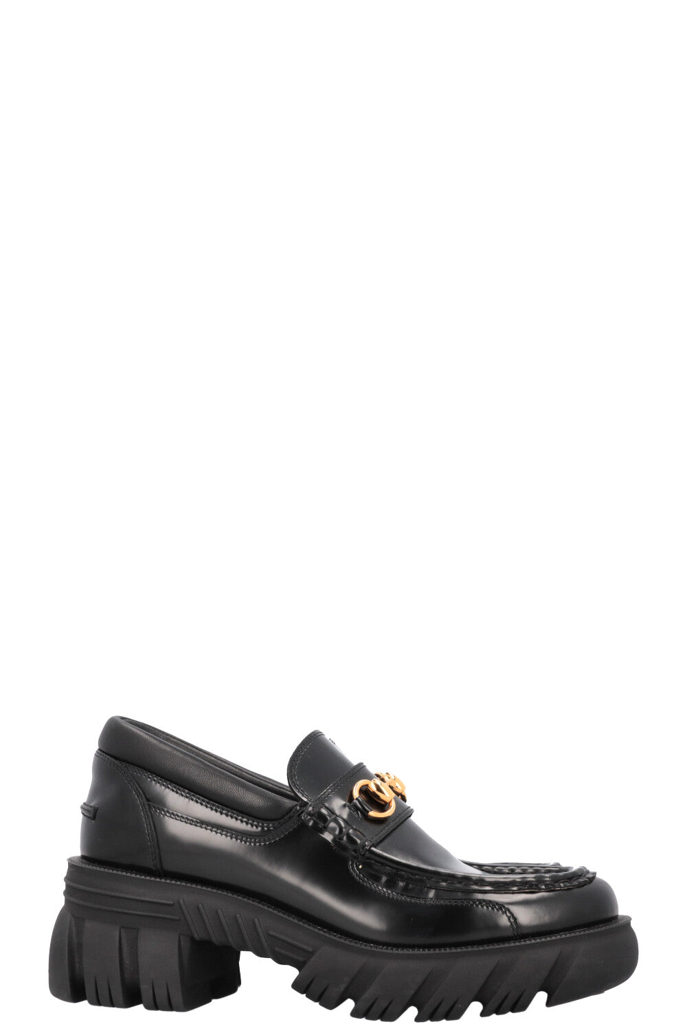 GUCCI Horsebit Loafers Leather Black