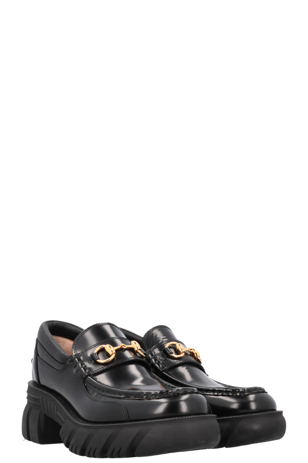 GUCCI Horsebit Loafers Leather Black