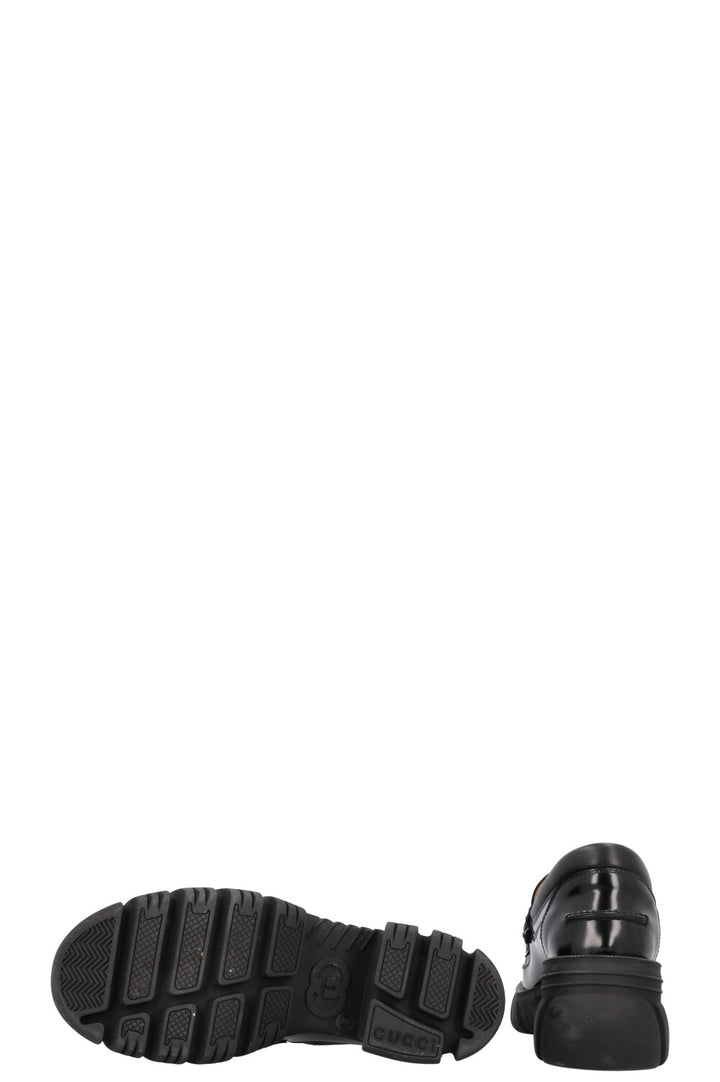 GUCCI Horsebit Loafers Leather Black