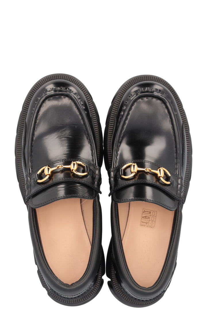 GUCCI Horsebit Loafers Leather Black