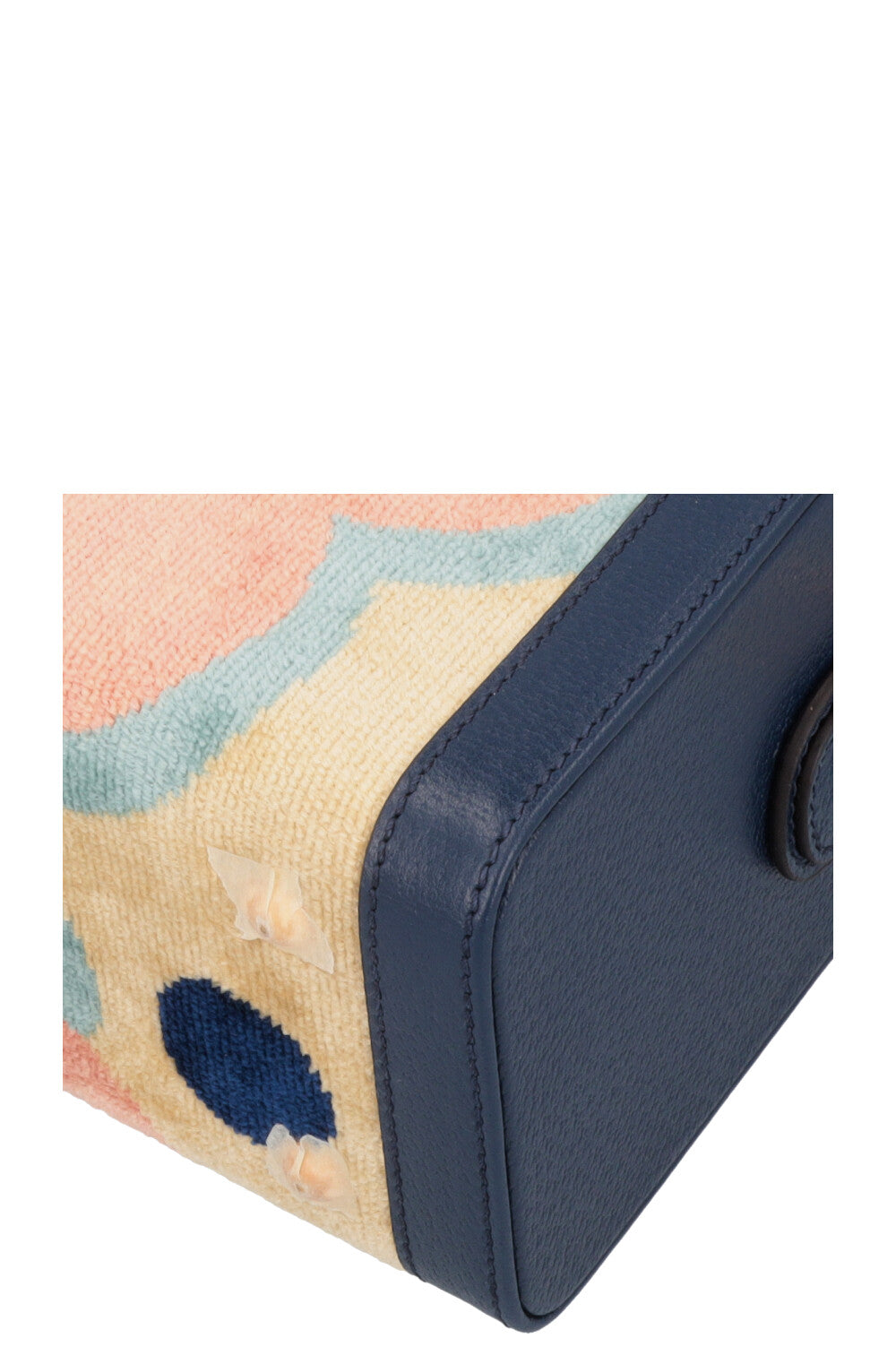 GUCCI Savoy Vanity Case Bag Navy Beige