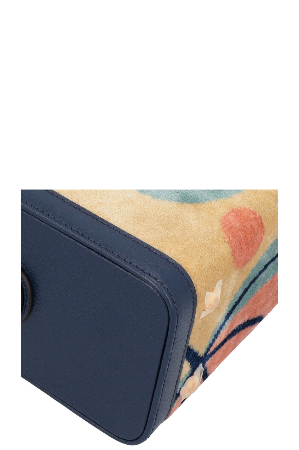 GUCCI Savoy Vanity Case Bag Navy Beige