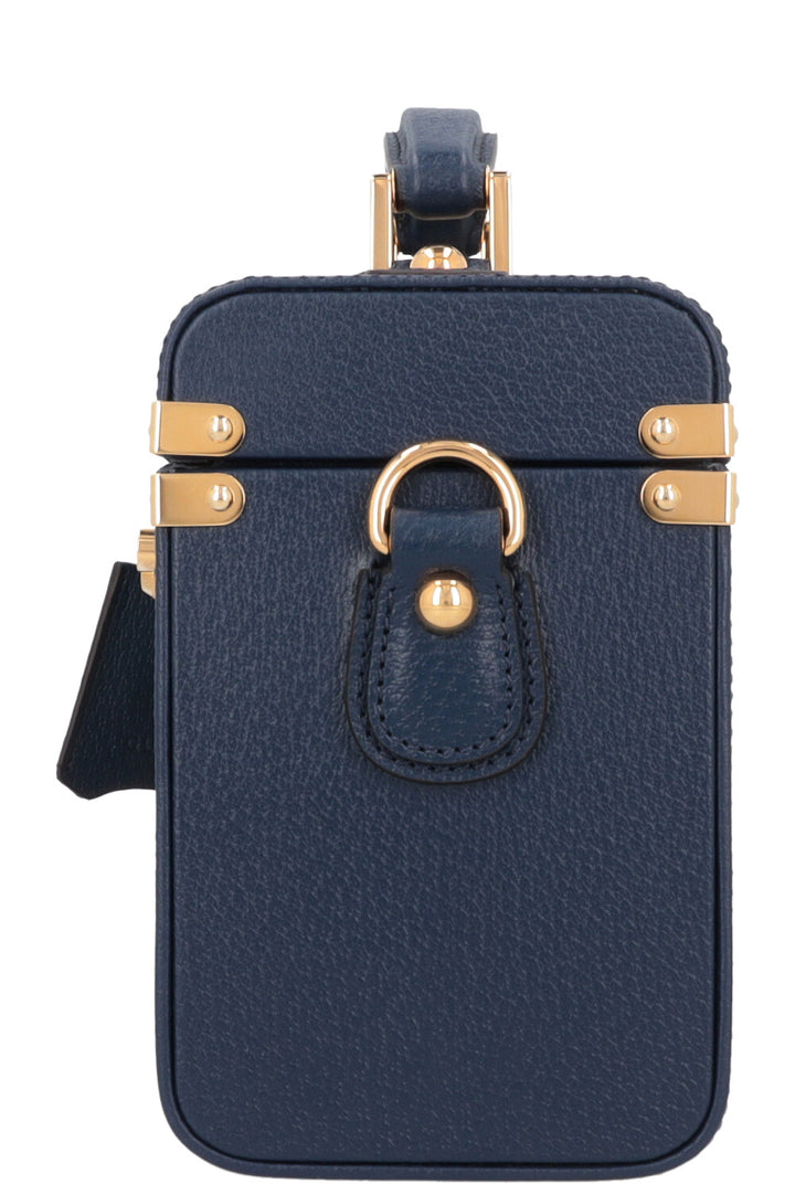 GUCCI Savoy Vanity Case Bag Navy Beige