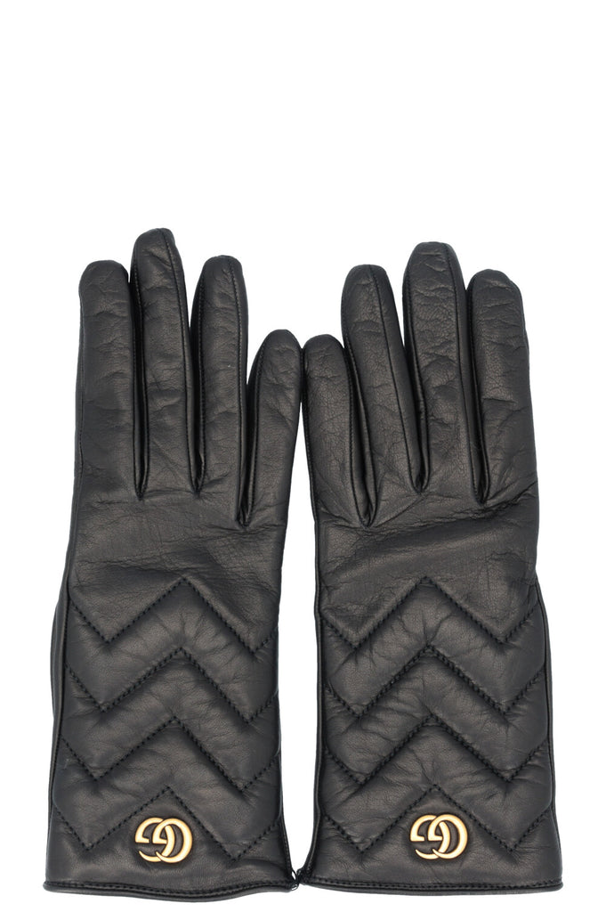 GUCCI Marmont Gloves Leather Black – REAWAKE
