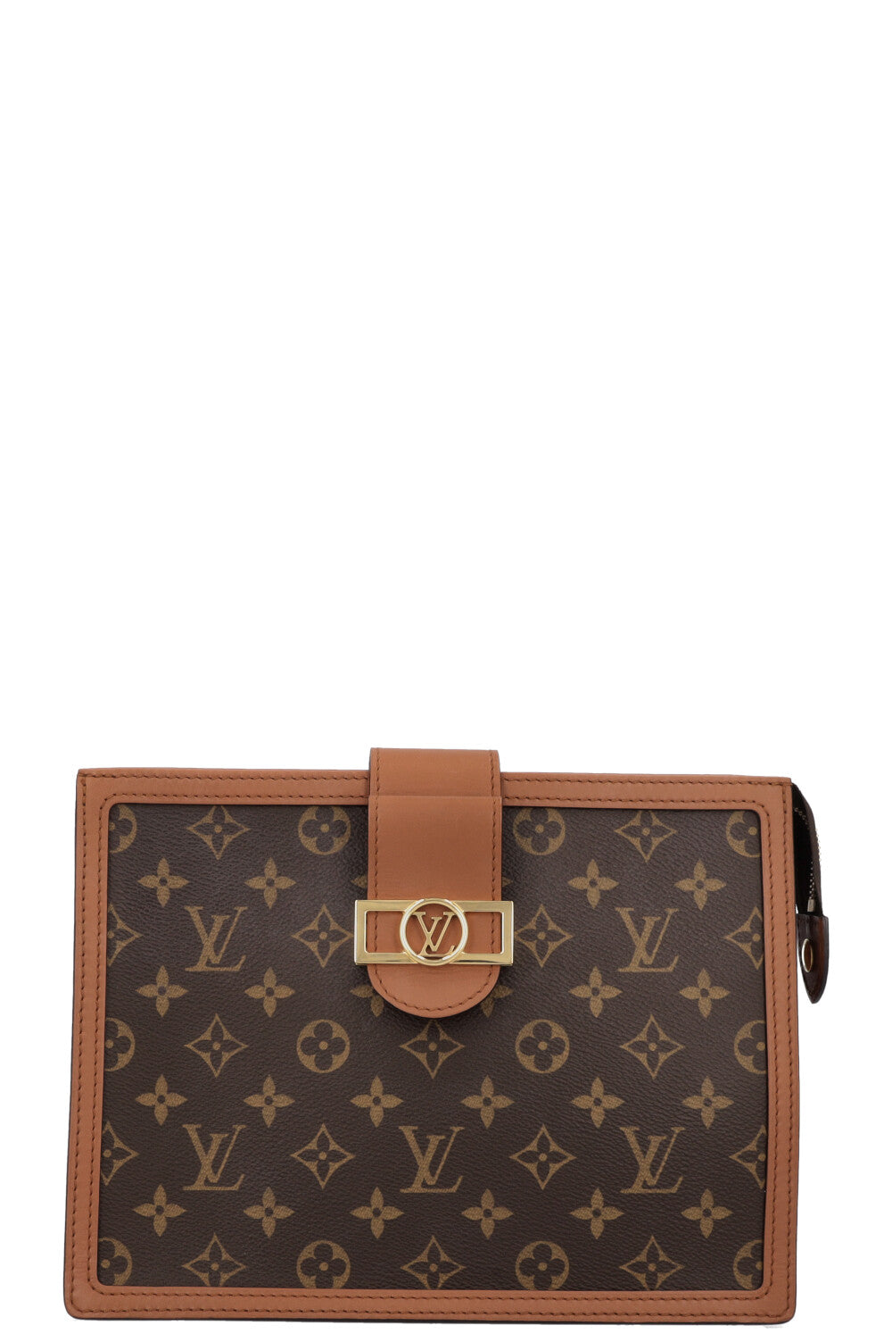 LOUIS VUITTON Reverse Dauphine Clutch MNG Canvas