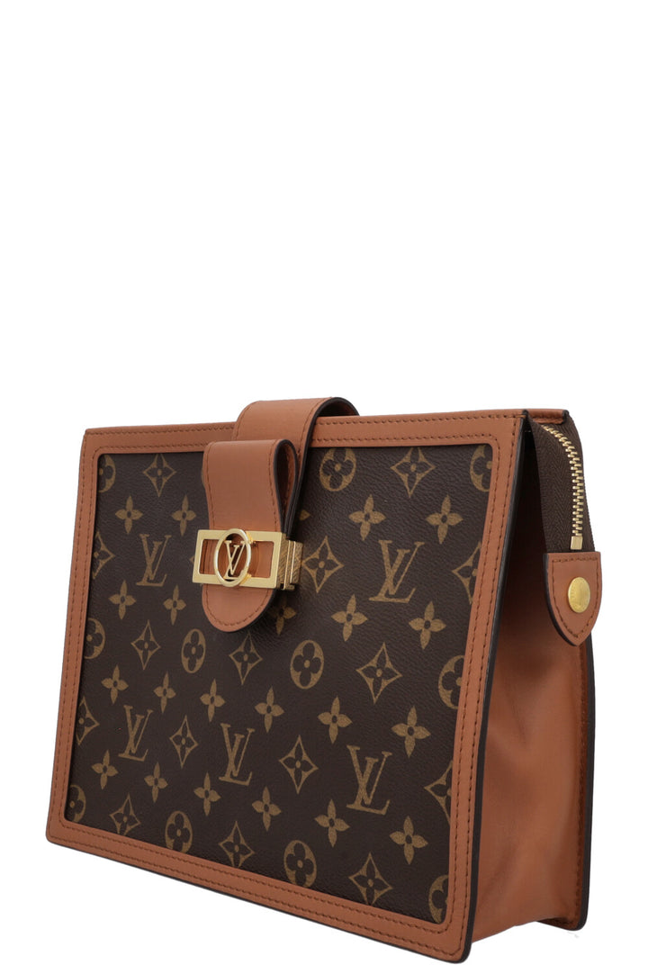 LOUIS VUITTON Reverse Dauphine Clutch MNG Canvas