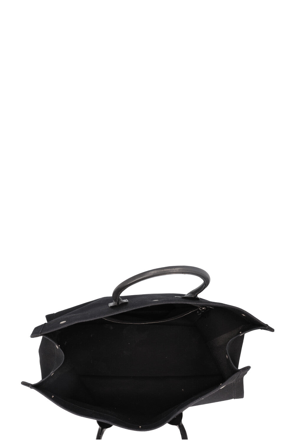 SAINT LAURENT Rive Gauche Tote Black Canvas