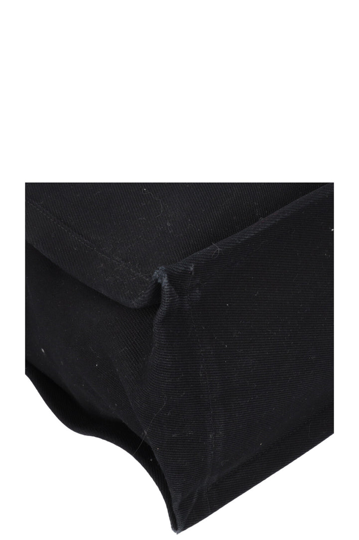 SAINT LAURENT Rive Gauche Tote Black Canvas