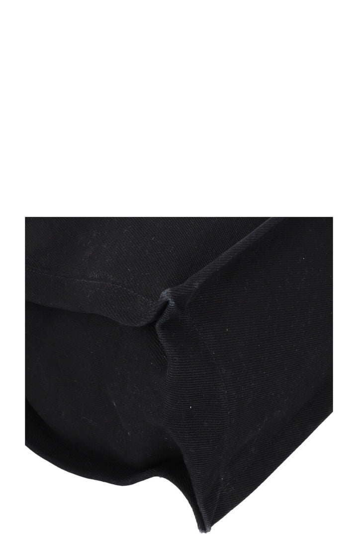 SAINT LAURENT Rive Gauche Tote Black Canvas