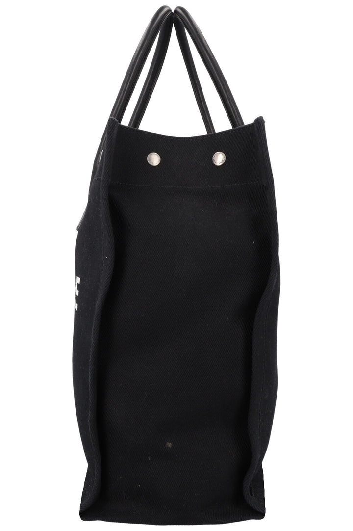 SAINT LAURENT Rive Gauche Tote Black Canvas