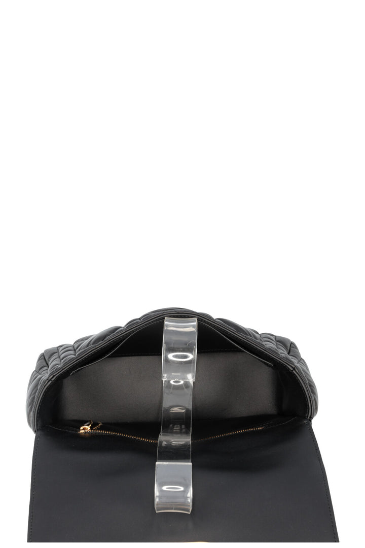 CHRISTIAN DIOR Caro Medium Crossbody Bag Cannage Black