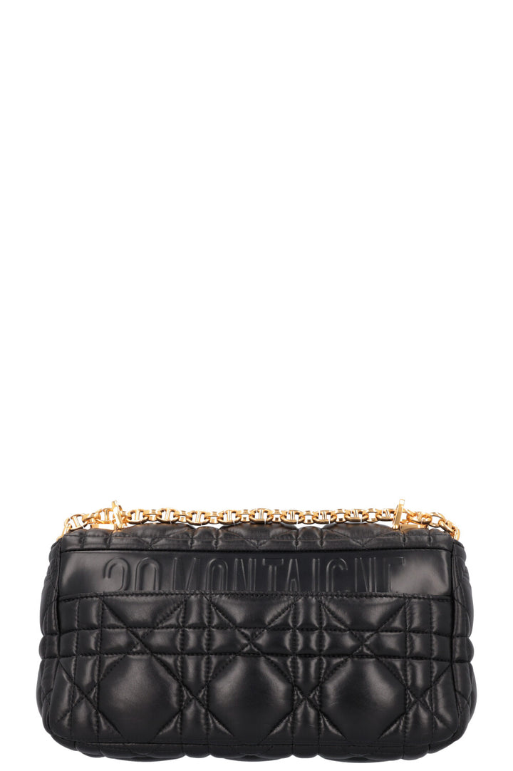 CHRISTIAN DIOR Caro Medium Crossbody Bag Cannage Black