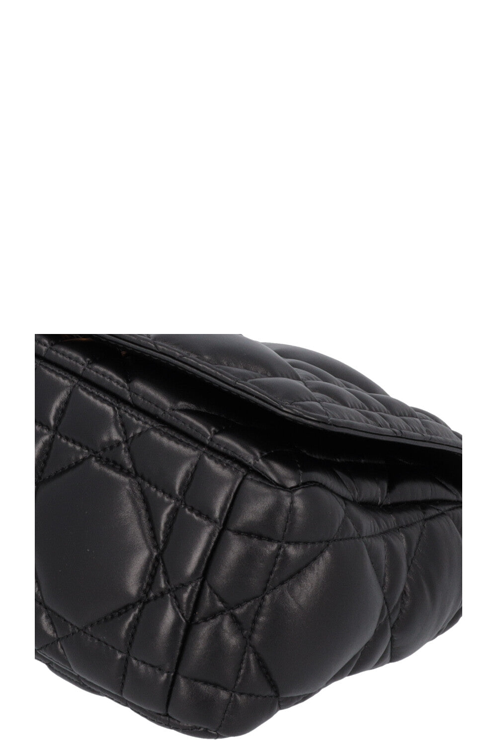 CHRISTIAN DIOR Caro Medium Crossbody Bag Cannage Black