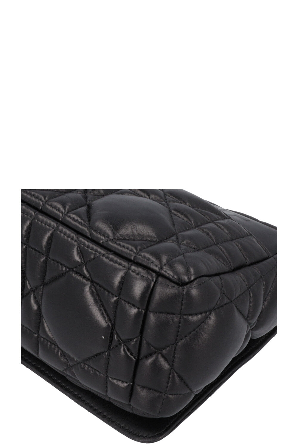 CHRISTIAN DIOR Caro Medium Crossbody Bag Cannage Black