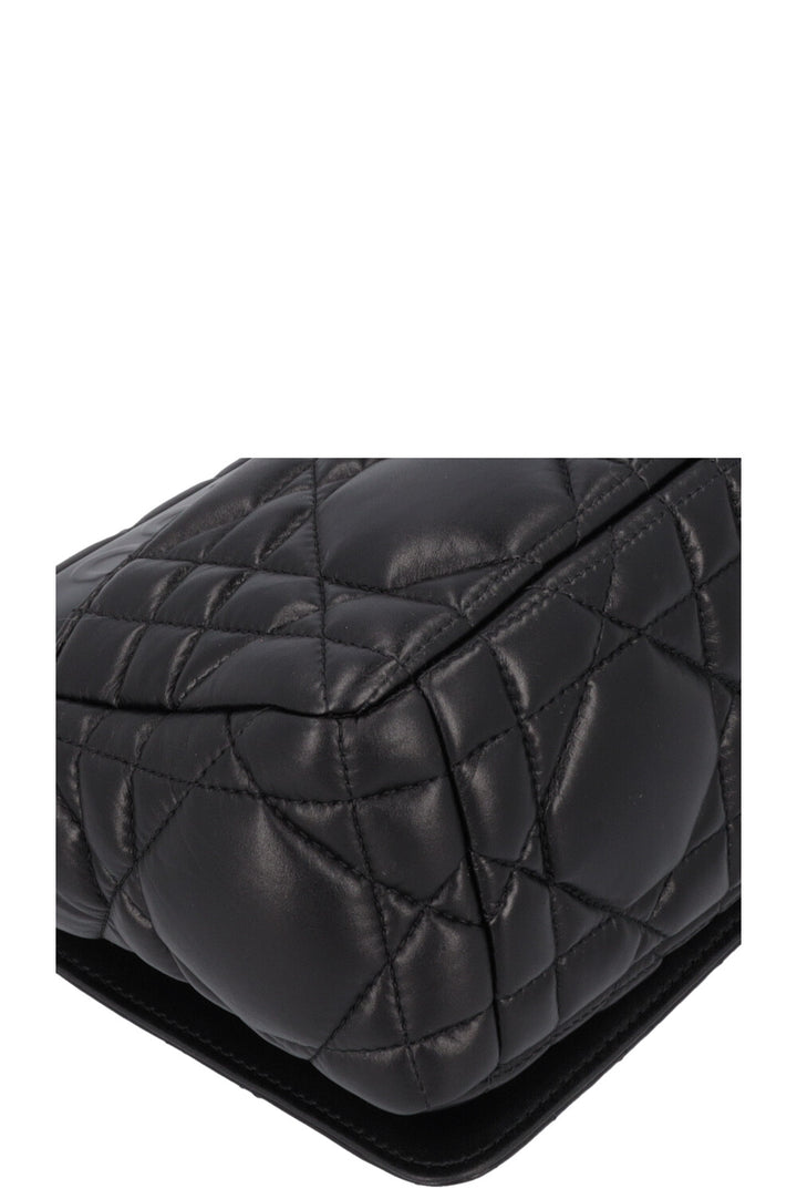 CHRISTIAN DIOR Caro Medium Crossbody Bag Cannage Black