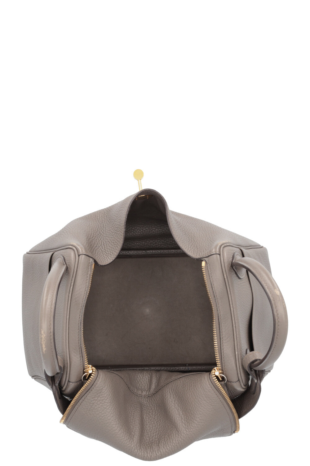 HERMES Lindy 30 Clemence Gris Etain