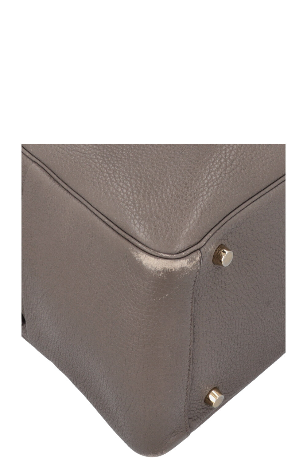 HERMES Lindy 30 Clemence Gris Etain