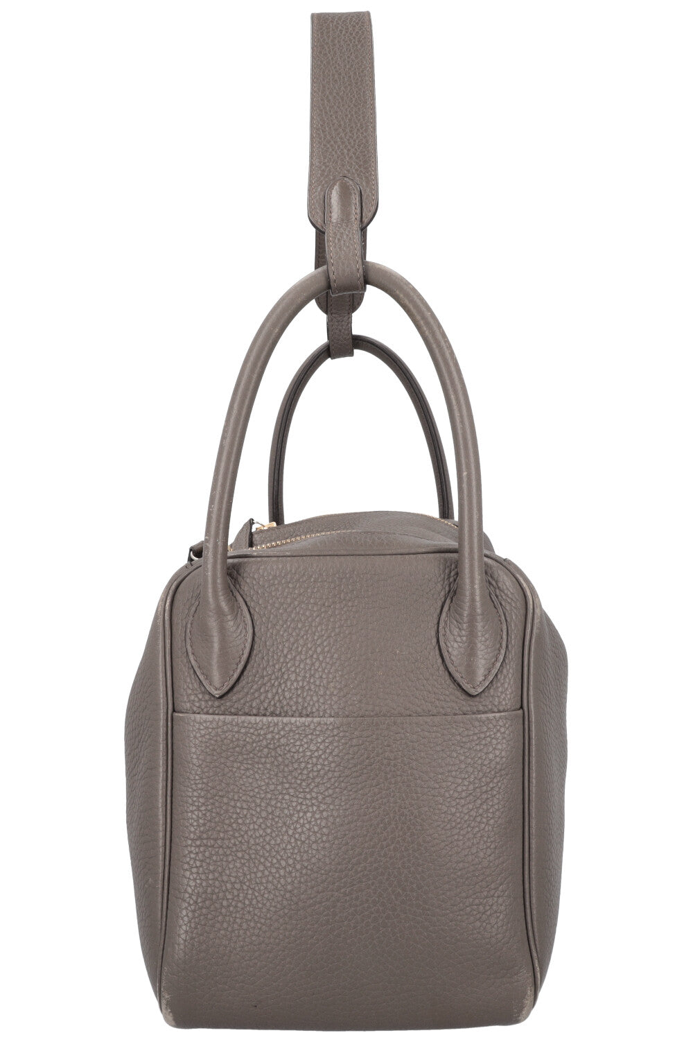 HERMES Lindy 30 Clemence Gris Etain