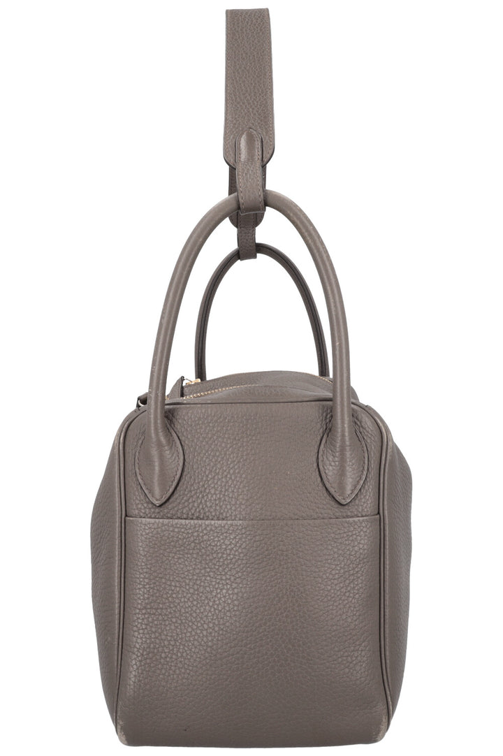 HERMES Lindy 30 Clemence Gris Etain